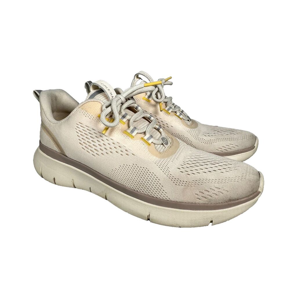 Cole Haan Zerogrand Journey Beige Running Sneaker Knit Shoes C34217 Men Size 9M